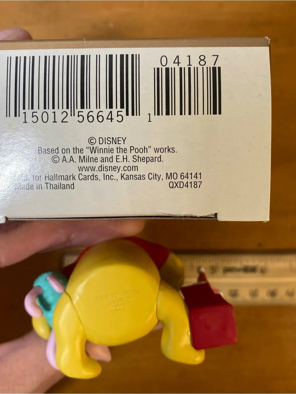 Hallmark Winnie The Pooh Disney Piglet's Jack-in-the Box Christmas Ornament 2000